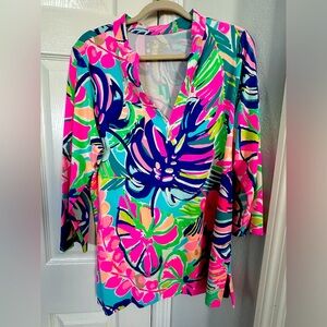 Lilly Pulitzer Vero Tunic in Multi Exotic Garden